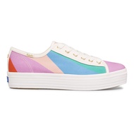 Keds รุ่น Triple Kick Ks Multi Stripe รองเท้าผ้าใบ ผู้หญิง สี PINK MULTI - WF65111