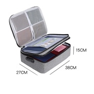 Inaso Tas Dokumen Tempat Penyimpanan File Sertifikat Travel Bag Storage Box Dengan Digit Security Lo