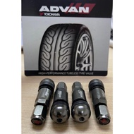 YOKOHAMA LIMITED EDITION ADVAN HIGH PERFORMANCE TUBELESS TYRE VALVE (4 UNIT 1 SET)