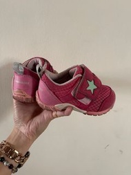 moonstar童鞋 14cm 粉色運動鞋（二手