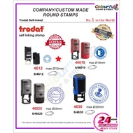 Trodat Self-inked Round Company Rubber Stamp. 4612, 46019, 46025, 4630. 100% Hight Quality. (Hospita
