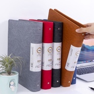 Page Leather a4604 Hole Folder 100 Perforated Insert Information Book Office Folder Multi-Layer Orga