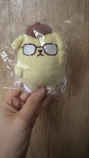 現貨 Sanrio Furyu Pompompurin 眼鏡布甸狗公仔景品掛飾布丁狗專業表情