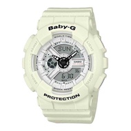 Casio Baby-G Digital-Analog White Resin Strap Women's Watch BA-110PP-7ADR