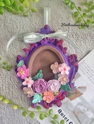 DIY材料包/奶油土擠花復古香磚~石膏彩繪/奶油土擠花