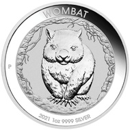 Perak Silver Coin Australia Wombat 2021 1 oz