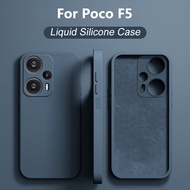 Poco F5 F 5 PocoF5 Pro Case Original Liquid Silicone Soft Cover For Xiaomi Poco F5 F 5 PocoF5 Pro F5