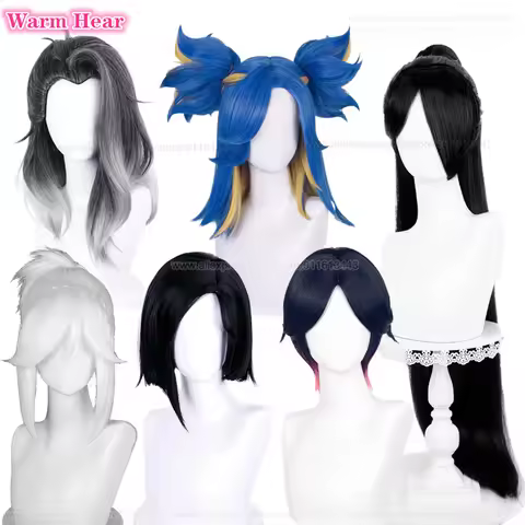 High Quality Game Clove Viper Fade Jett Sage Neon Cosplay Anime Wigs Heat Resistant Synthetic Hair H