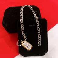 Ongpin Mnl Cuban Chain 925 Silver Italy Bracelet Accessories For Men And Women Stainless Steel High 