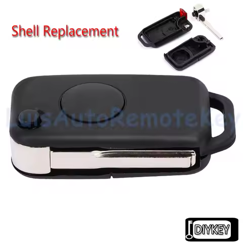 1 / 2 / 3/ 4 Buttons Case Flip Remote Car Key Fob Shell Cover for Mercedes Benz SLK A C E S W168 W12