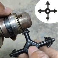 New 4 In 1 Multi-Purpose Drill Chuck Keys Gear Rim Drill Chuck Wrench Carbon Steel Great Tool