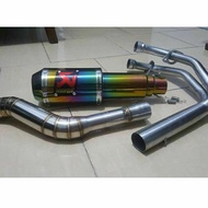 AKRAPOVIC EXHAUST NINJA 250 FI/KARBU R25 MT25 CBR250