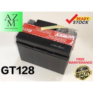 MODENAS GT128 MOTORCYCLE BATTERY ( FREE MAINTENANCE )