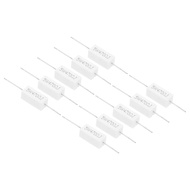 PATIKIL 470 Ohm Resistors, 10Pcs 5W Ceramic Cement Resistor Power Cement Resistor Kit Tolerance 5% f