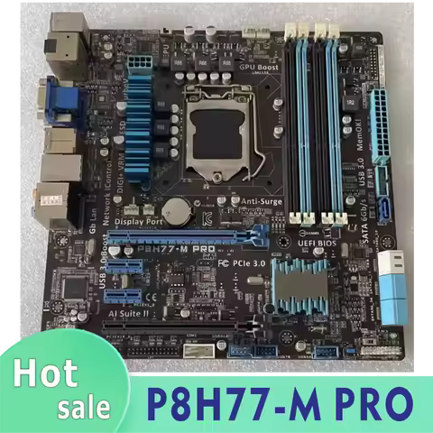 P8H77-M PRO Original Desktop Motherboard Slot LGA 1155 DDR3 32G SATA3 USB3.0 100% Test 。