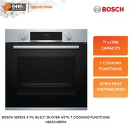 Bosch Series 4 71L Built-in Oven with 7 Cooking Functions HBA534BS0A
