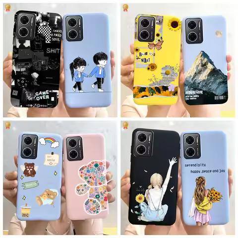 For Xiaomi Redmi Note 11 E Pro 5G Case Luxury Cute Soft TPU Silicone Back Cover For Redmi Note11 Not