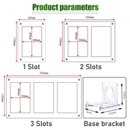 Frame Foto Photocard Akrilik Acrylic Display Frame BTS Untuk 1/2/3 Slot Photocard Bingkai