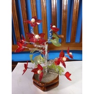 CLEAR STOCK bunga kristal, bunga manik cantik