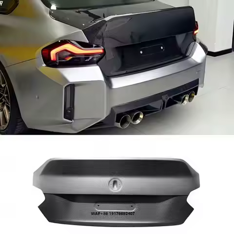 G87 CS Style Dry Carbon Fiber Rear Trunk Lid forBMW M2 G87 G42 2023+ Prepreg Carbon Fiber Rear Trunk