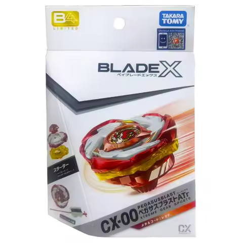Takara Tomy Bey X CX-00 Starter Pegasus Blast ATr Metal Coat Red Special Ver CoroCoro Blade CARD GAM