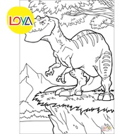 Set of 40 Dinosaur themed coloring pages, coloring pages for children, A4, A5 coloring pages