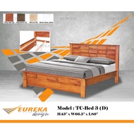 EUREKA 3 Queen Bed Solidwood / Katil Kayu Solid Wood (Delivery &amp; Installation Klang Valley)