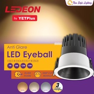 YETPlus Lighting LEDEON Recessed Ceiling Eyeball Anti Glare Dazzle Deep Hidden Cup Wall Washing LED 