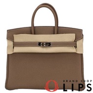 愛馬仕 Birkin 25 Togo 女士手提包 Etoupe [二手]
