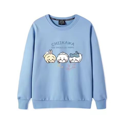Sanrio Chiikawa cute cartoon Usaki peripheral crew neck sweater female male couple autumn and winter