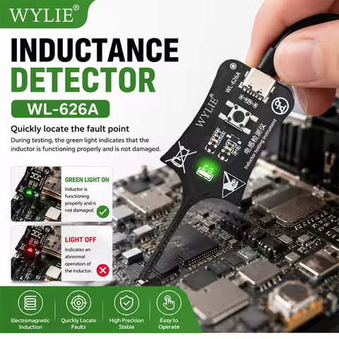 WYLIE WL626A Inductance Detector Electromagnetic Induction Tester for Phone Motherboard Repair Quick