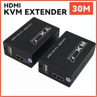 USB KVM HDMI Extender 30M over sing cat6 cable HDMI to Rj45 Extender with 1 port usb for NVR DVR No power supply support USB mouse