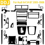 For Audi A4 S4 B7 2005 2006 2007 2008 Accessories Piano Black Plastic Car Interior Console Gear Shif