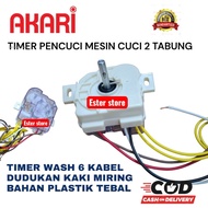 MESIN Timer Wash washing machine 6 wires angled ear/ for Akari 2-tub washing machine