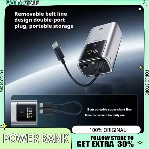 CUKTECH 10 Mini Power Bank 55W MAX 10000mAh High-Capacity Portable Fast Charging Digital Display Cha