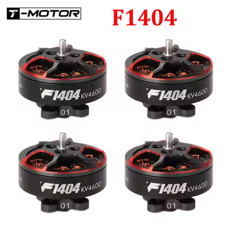 T-Motor F1404 1404 2900 3800 4600KV 3-4S Lipo FPV Brushless Motor 1.5mm Shaft 2.5-4inch Cinewhoop Du