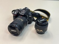 Nikon D5300 + 35mm lens + 18-200mm lens