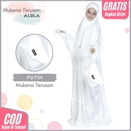 Mukena Blus Terbaru - Mukena Terusan ALULA Polos Dewasa Katun Premium - Jahitan Rapih