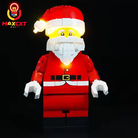 MAXCXT LED Light For LEGO 40820 Large Santa Claus Minifigure DIY Decorative Lamp Not Include Lego Bu