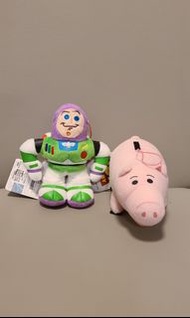 日本景品 Toy Story 反斗奇兵 buzz 巴斯光年 火腿 Ham 豬 公仔 吊飾