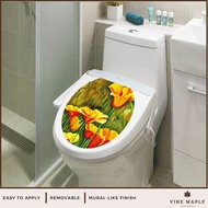 Yellow Bellflower (33x39cm) - Toilet Sticker / Toilet Sticker