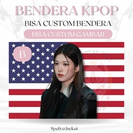 KPOP JIYOON IZNA AMERICAN Flag KPOP POSTER/ KPOP Yoon Jiyoon FLAG/ KPOP Tapestry/ Kpop Tapestry/
