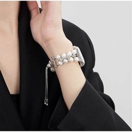 watch smart watch Suitable for Apple s9 Watch Strap Applewatchs8 High-End Feelingfrench stylePearl C