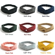 Elastic Fashion Cotton HairBand Headband Head Wrap Turban Hair Head Band for Ladies Woman Hair Acces