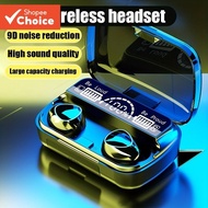 M10 Earphones Earbuds Wireless Bluetooth TWS Headsets In-Ear Bass Sports Waterproof Touch Control St