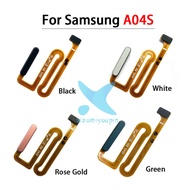 Home Button Fingerprint For Samsung A04S A047 With Power Key Button Cable Ribbon Replacement Parts