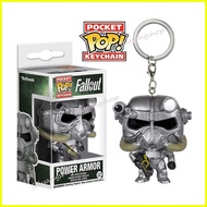 ✉ ✸ ☾ Funko Pop Fallout 4 Vault Boy Power Armor Keychain Doll Pendant