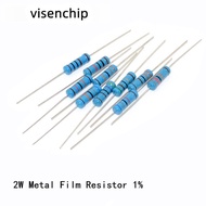 20pcs 2W Metal Film Resistor 2W 1% 0R - 2.2M 47R 51R 56R 62R 68R 75R 82R 91R 100R 110R 120R 130R 150
