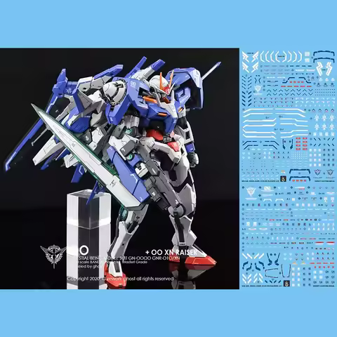 YAN Decal HD Fluorescent Water Decals For 1/100 MG GN0000+GNR‑010/XN 00 XN Raiser 00R Limited Ver. H