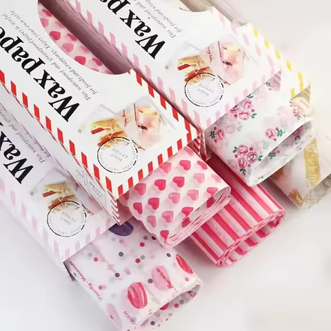 10/50Pcs Wax Paper Wrap Sheets Sandwich Wrap Wax Paper Deli Wax Paper Sheets Grease Resistant Tray B